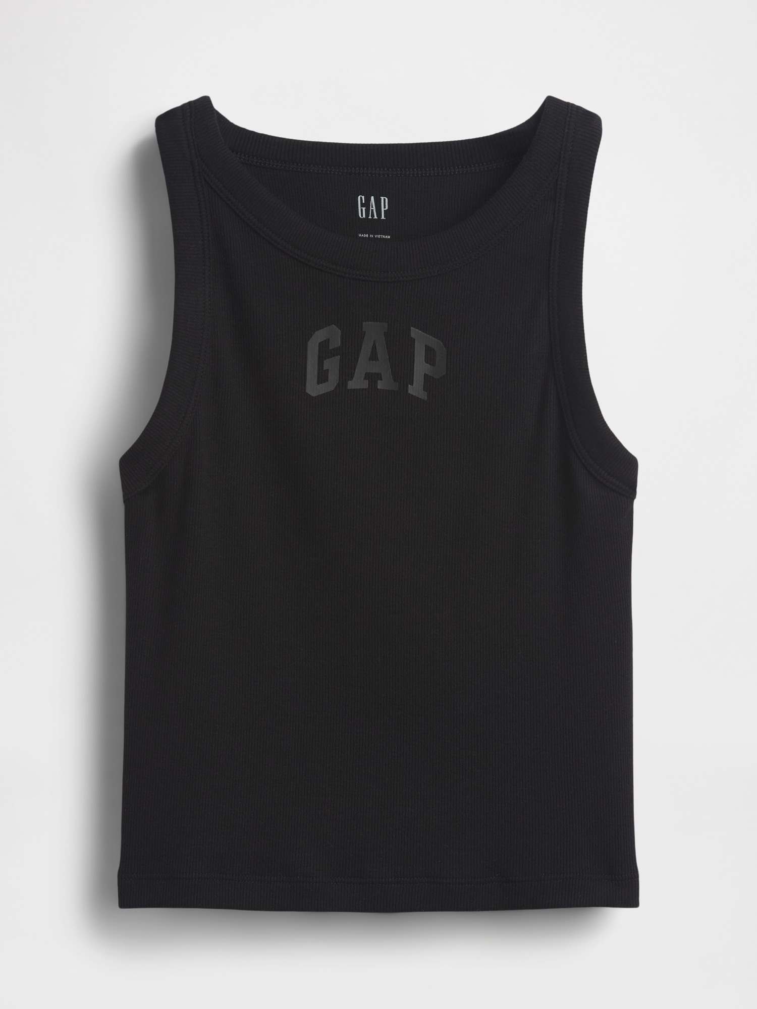 リブ GAPロゴ クロップド タンクトップ-4