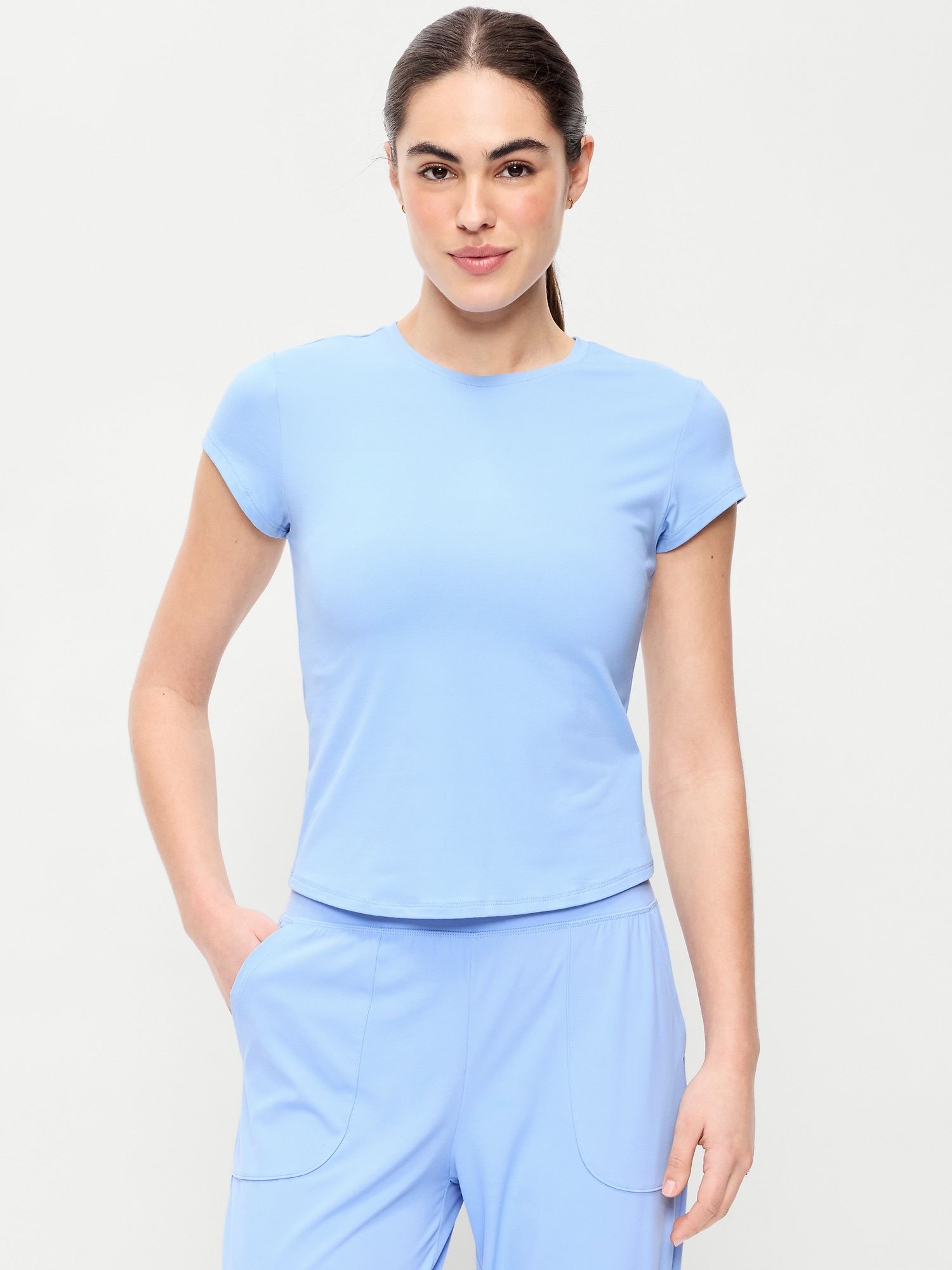 HAUT COUCHE DE BASE À MANCHES COURTES STUDIOSMOOTH