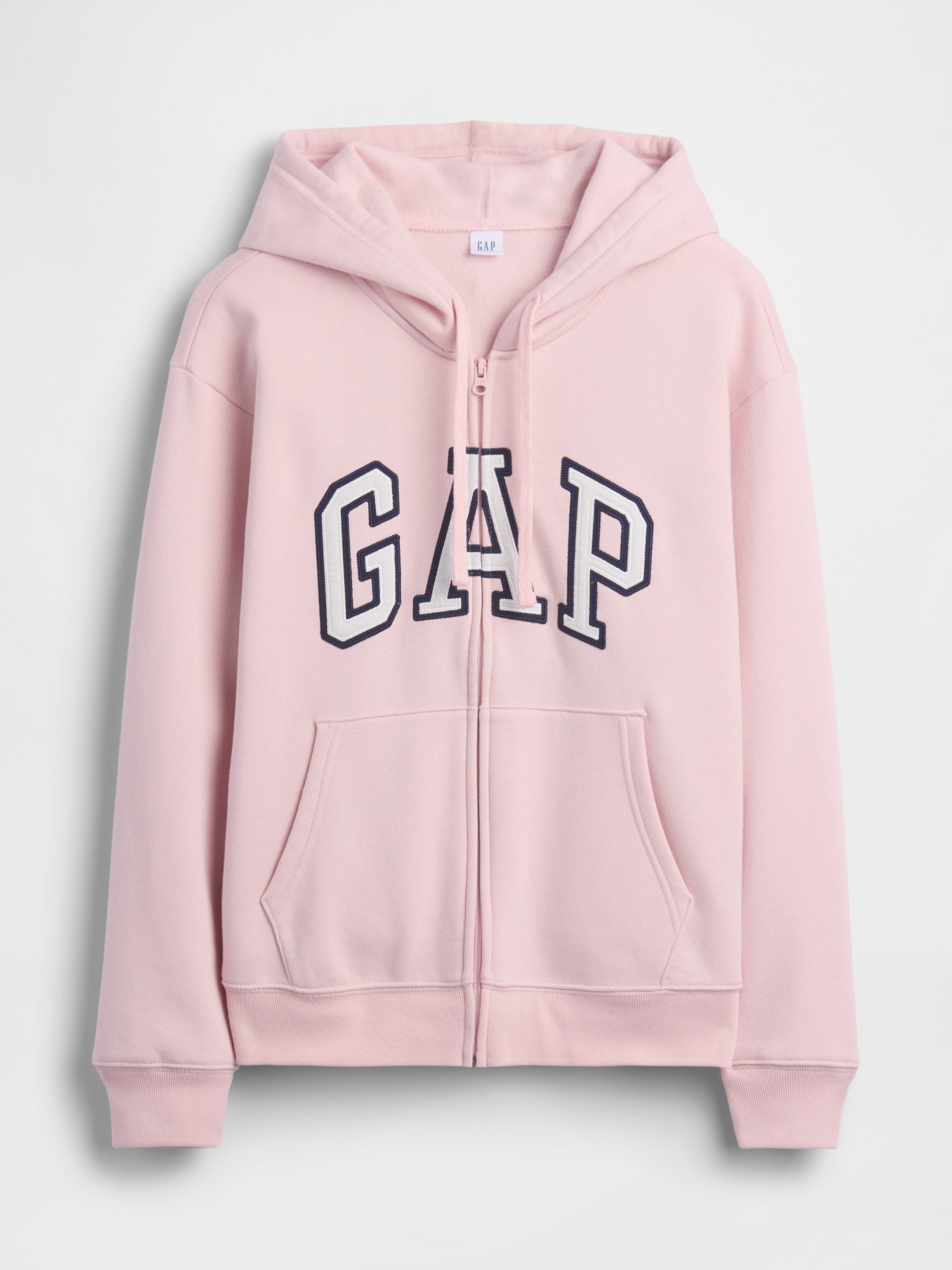 リラックスフィット GAPロゴ ジップアップパーカー-4