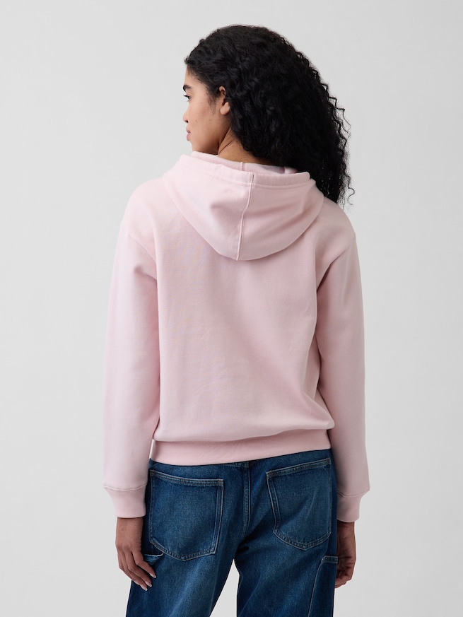 リラックスフィット GAPロゴ ジップアップパーカー-2