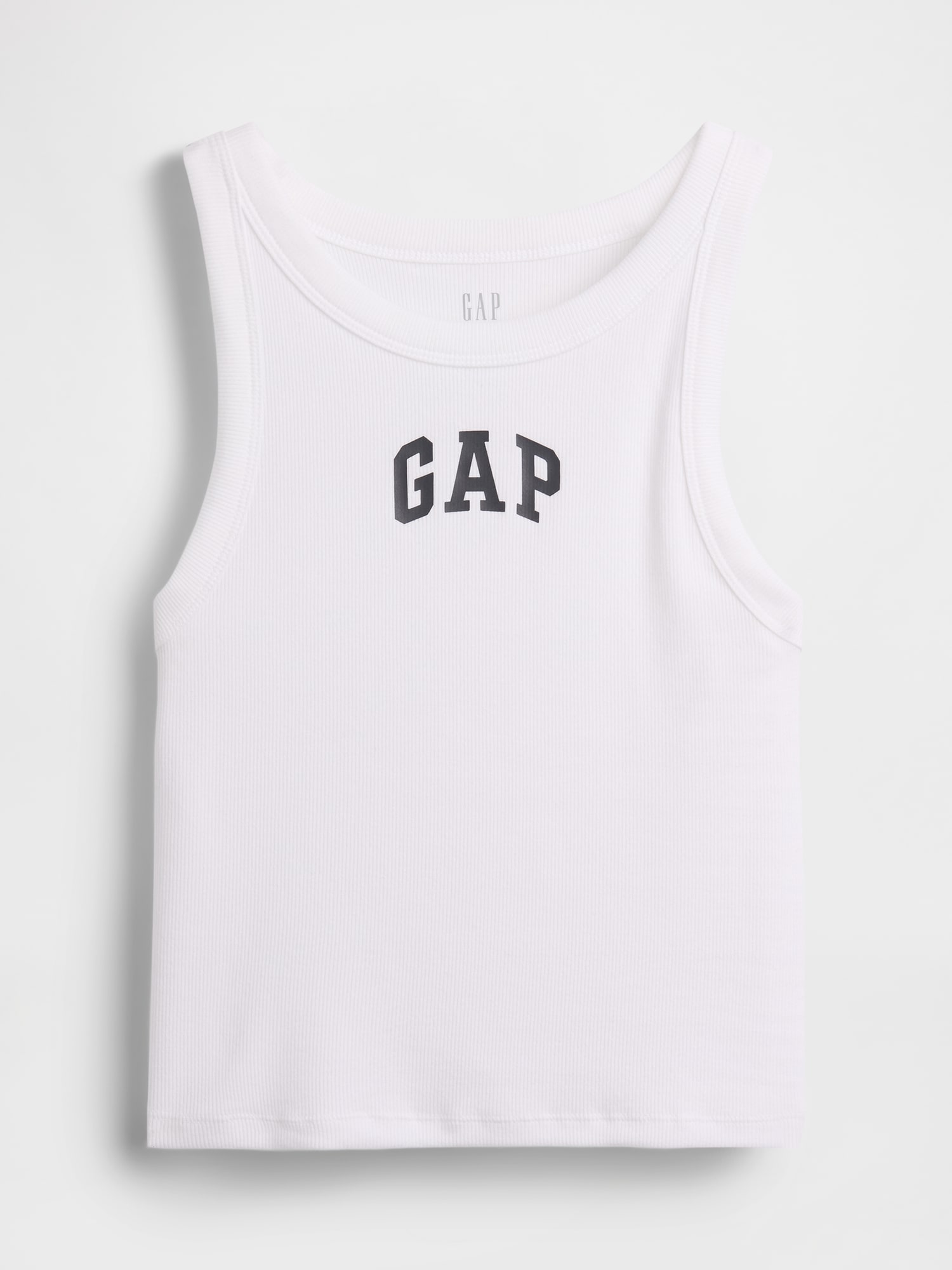 リブ GAPロゴ クロップド タンクトップ-4