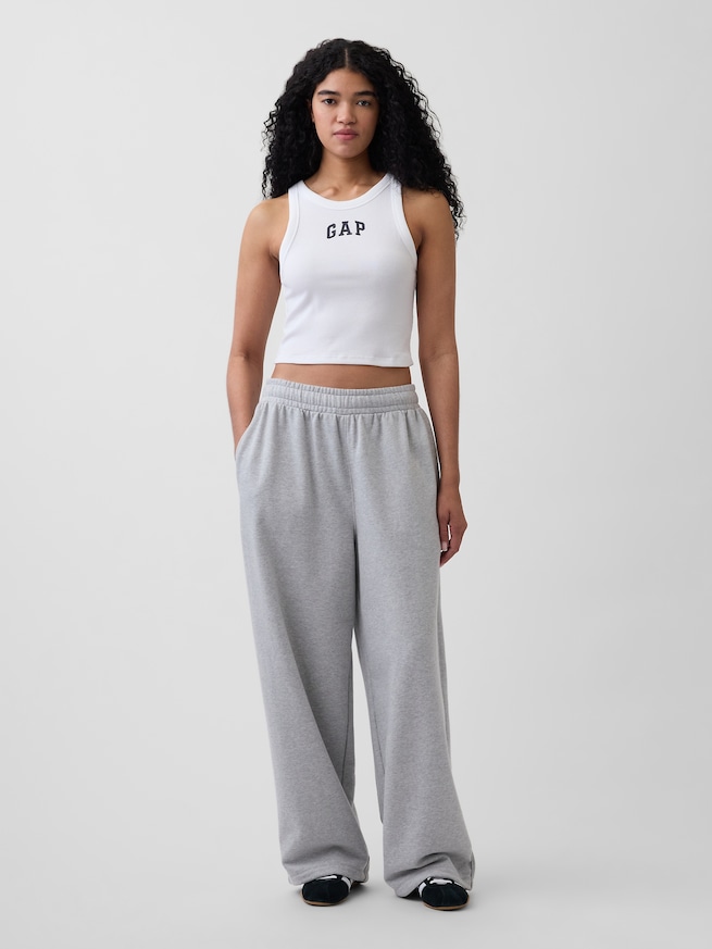 リブ GAPロゴ クロップド タンクトップ-1