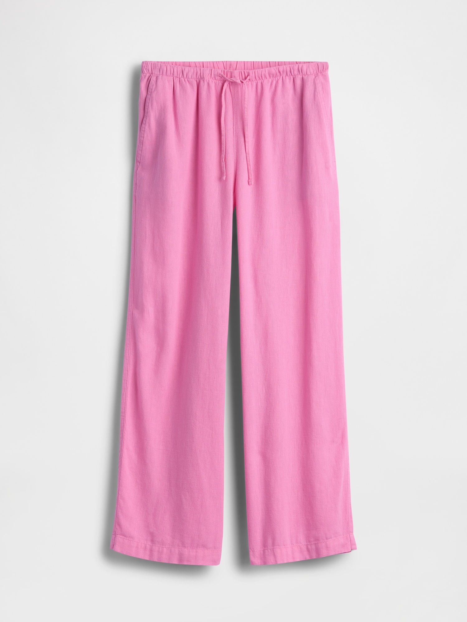 リラックスフィット リネンブレンド ワイドパンツ-4