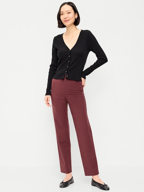 PANTALON PIXIE DROIT À TAILLE HAUTE