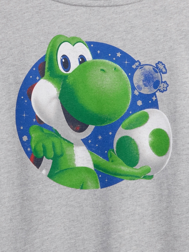 スーパーマリオブラザーズ リラックスフィット グラフィックTシャツ (キッズ)-4
