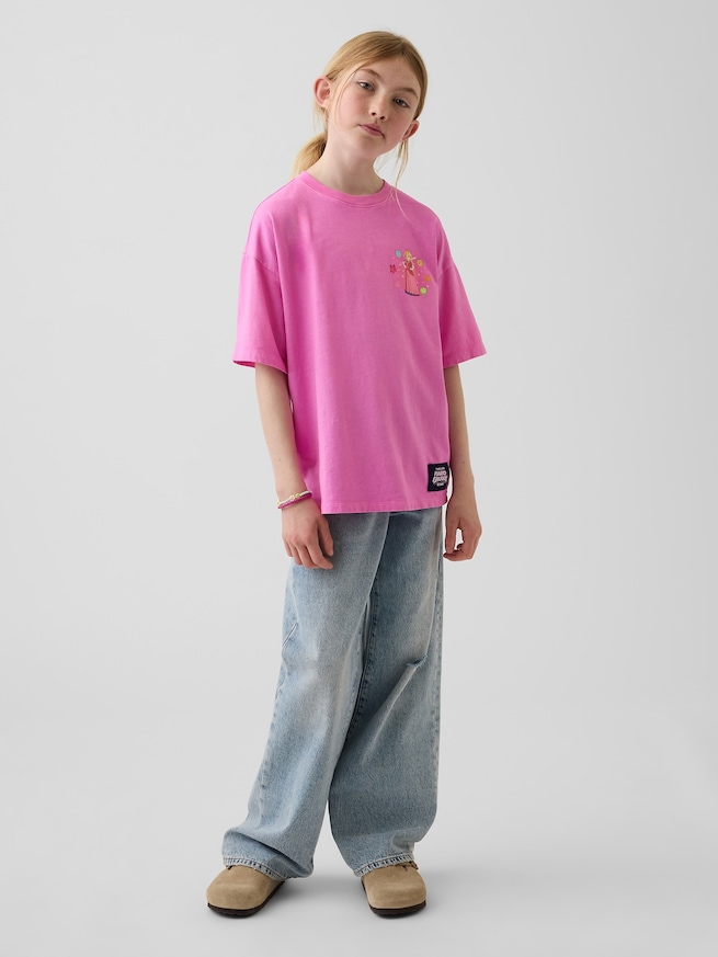 スーパーマリオブラザーズ リラックスフィット グラフィックTシャツ (キッズ)-3