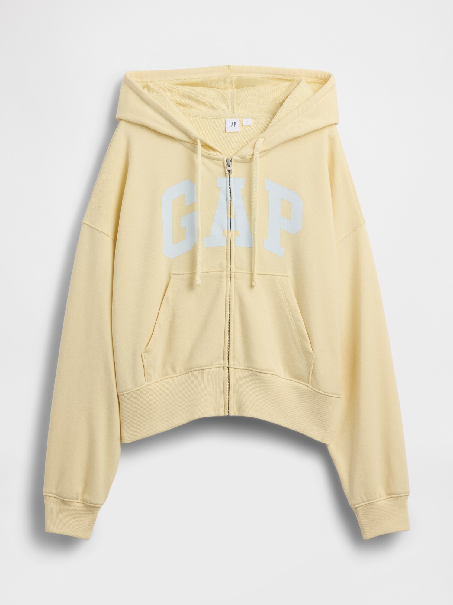 GAP イエロー ジップアップパーカー/Mサイズ Gap公式オンラインストア | リラックス GAPロゴ ジップアップパーカー