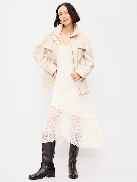 VESTE UTILITAIRE À TAILLE CINTRÉE