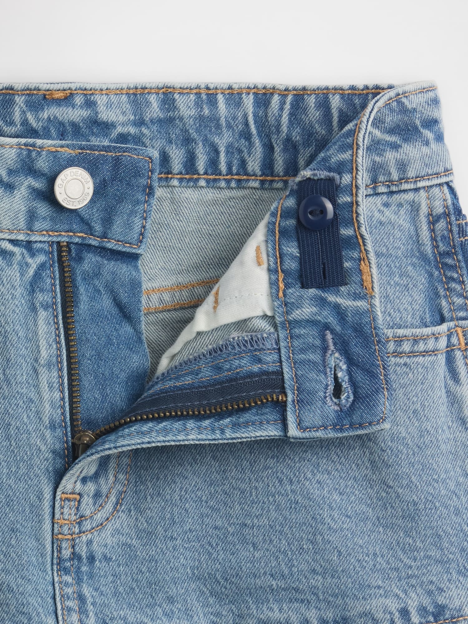 デニム ラッフルフリルスカート (キッズ)-3