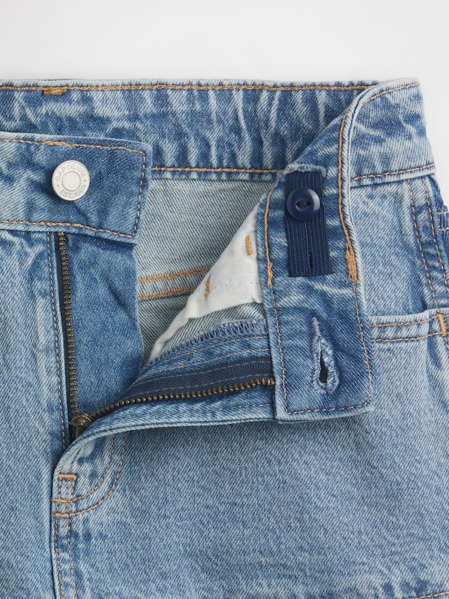 デニム ラッフルフリルスカート (キッズ)-3