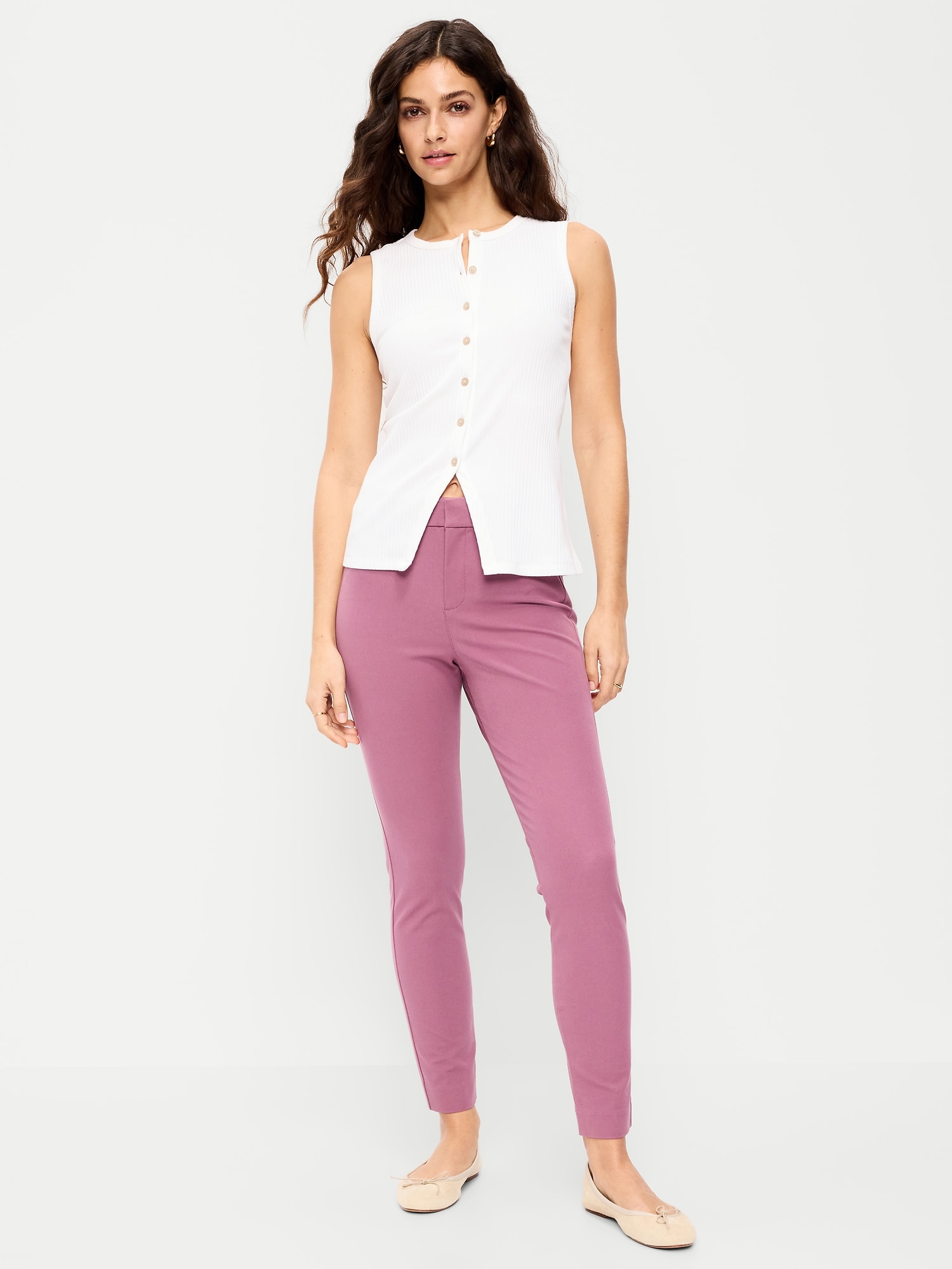 High-Waisted Pixie Skinny Ankle Pants