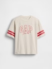 オーバーサイズ GAPロゴ シーム Tシャツ (キッズ)-0