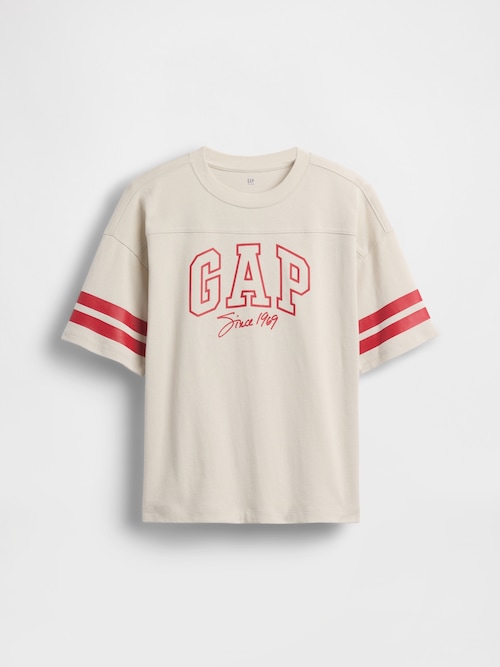 オーバーサイズ GAPロゴ シーム Tシャツ (キッズ)