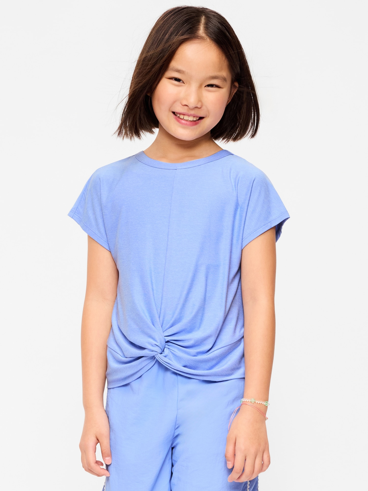 T-SHIRT À MANCHES COURTES ET NŒUD SUR LE DEVANT NUAGESPORT POUR FILLE