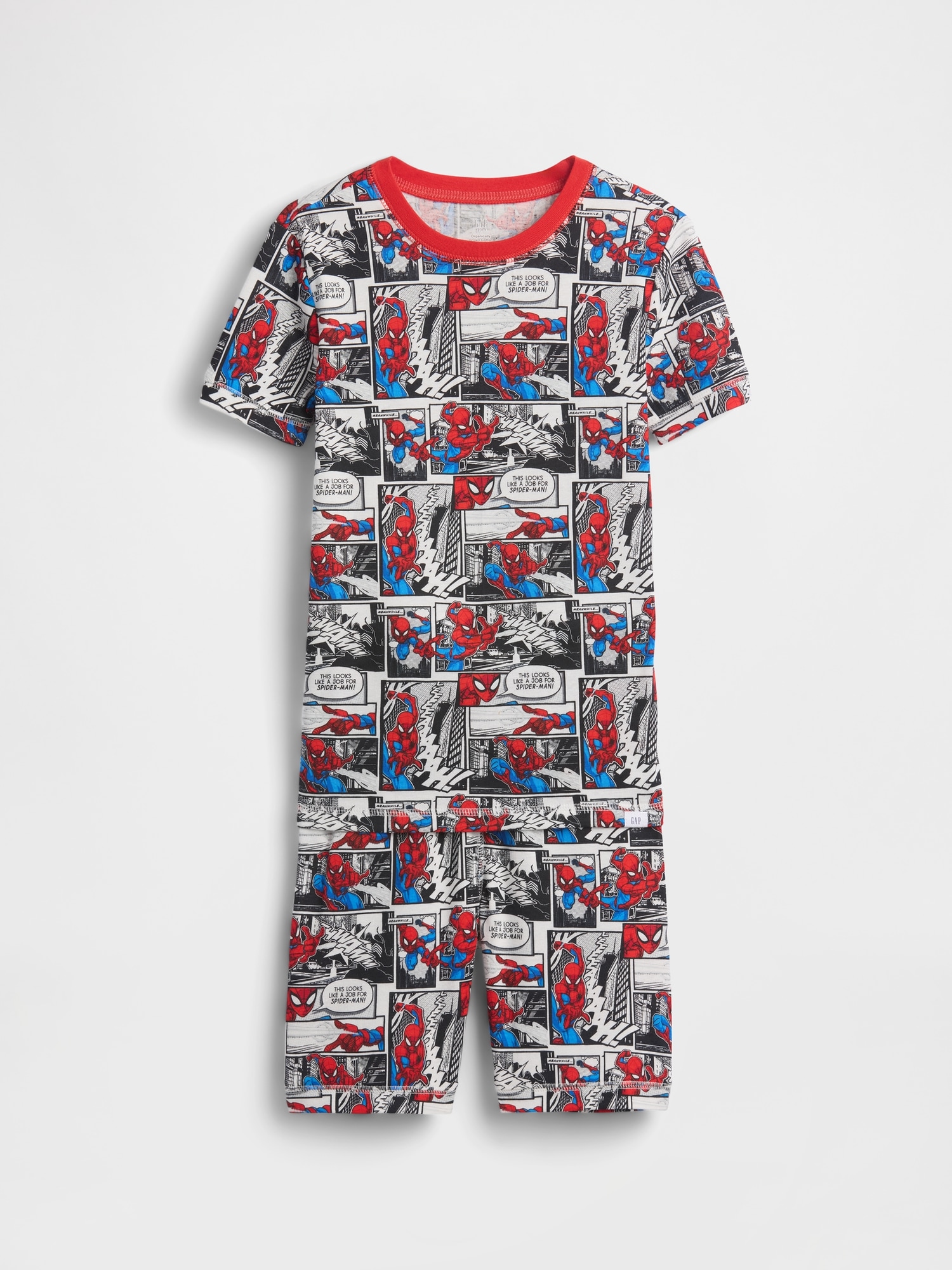 Kids Spider-Man Organic Brushed Cotton PJ Short Set