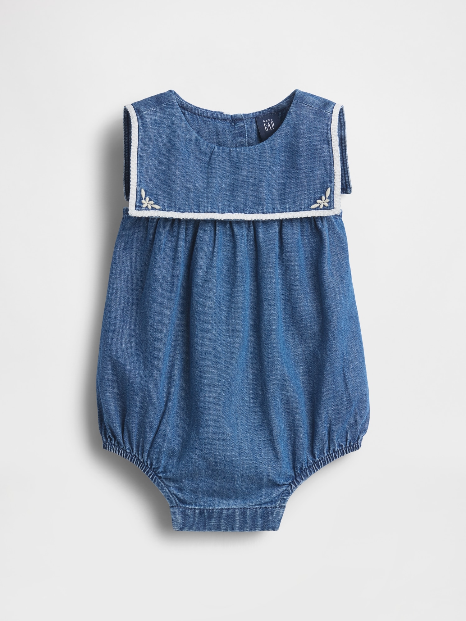 Baby Denim Sailor Bubble Bodysuit