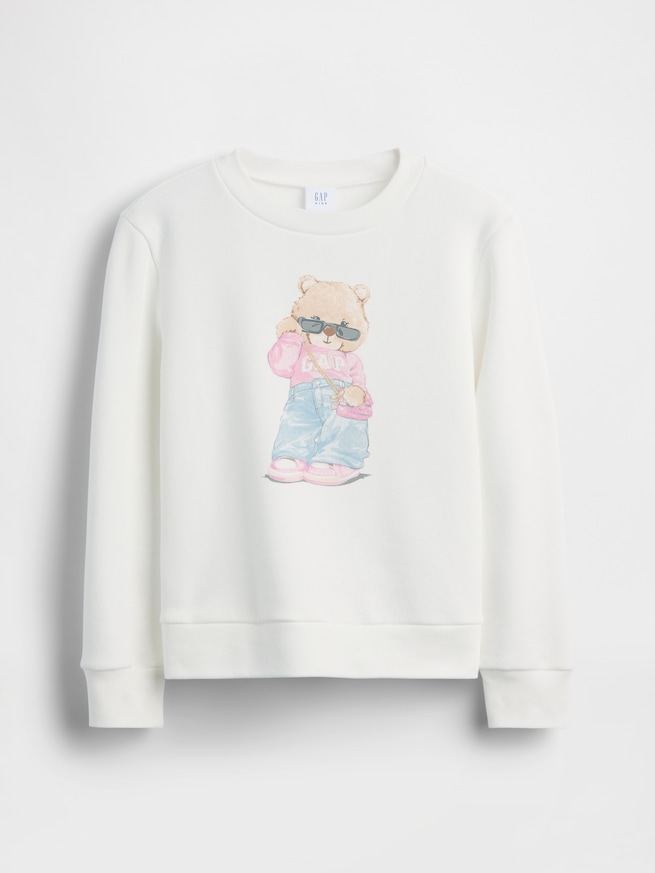 ウェッジ クルーネック スウェットシャツ (キッズ)-1