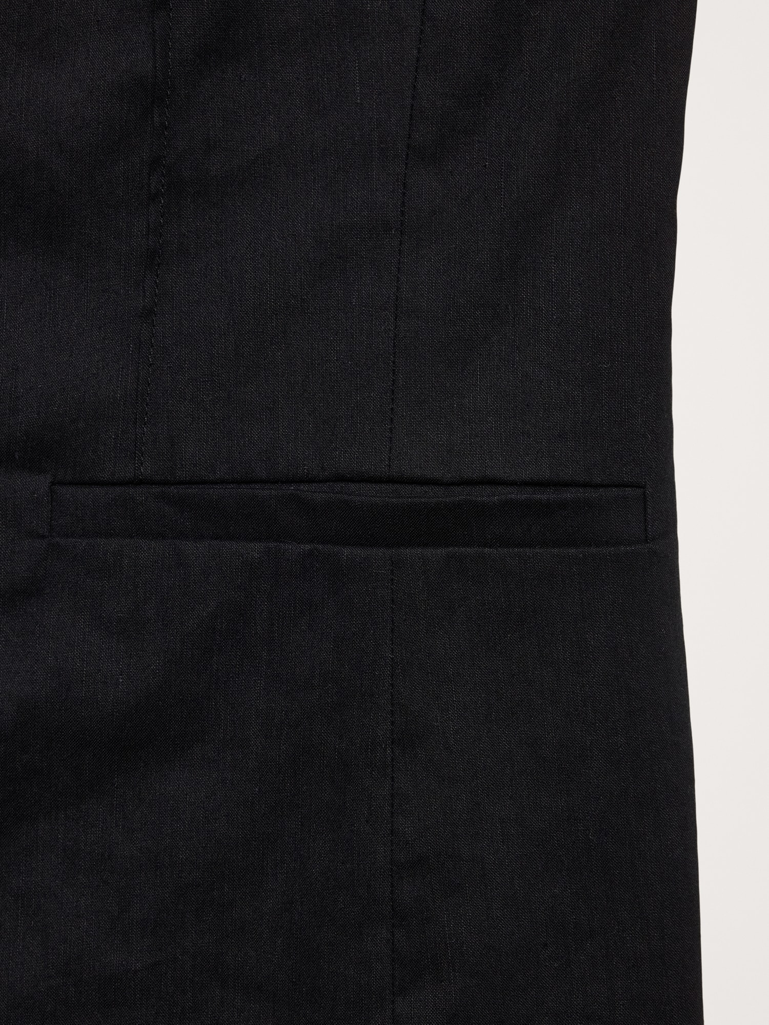 ストレッチ リネン ビスコース ロングベスト-5