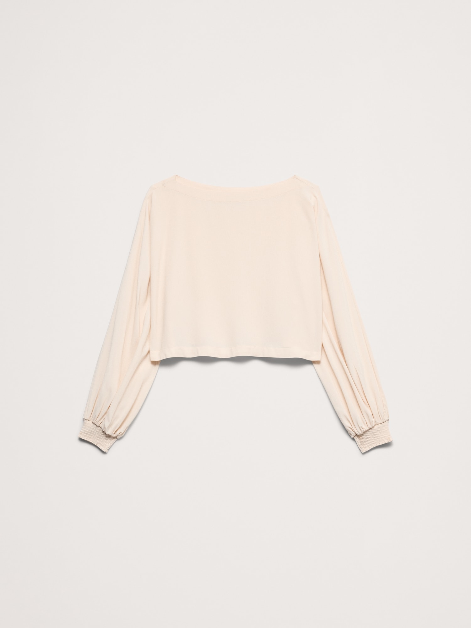 スモック ジョーゼット ボートネック トップス-3