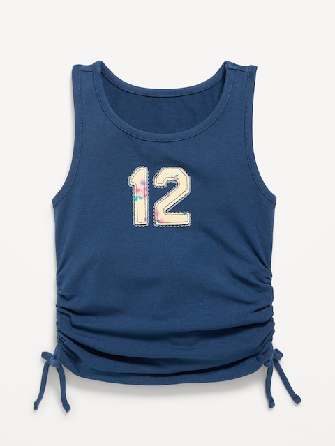 Side-Ruched Tank Top for Girls