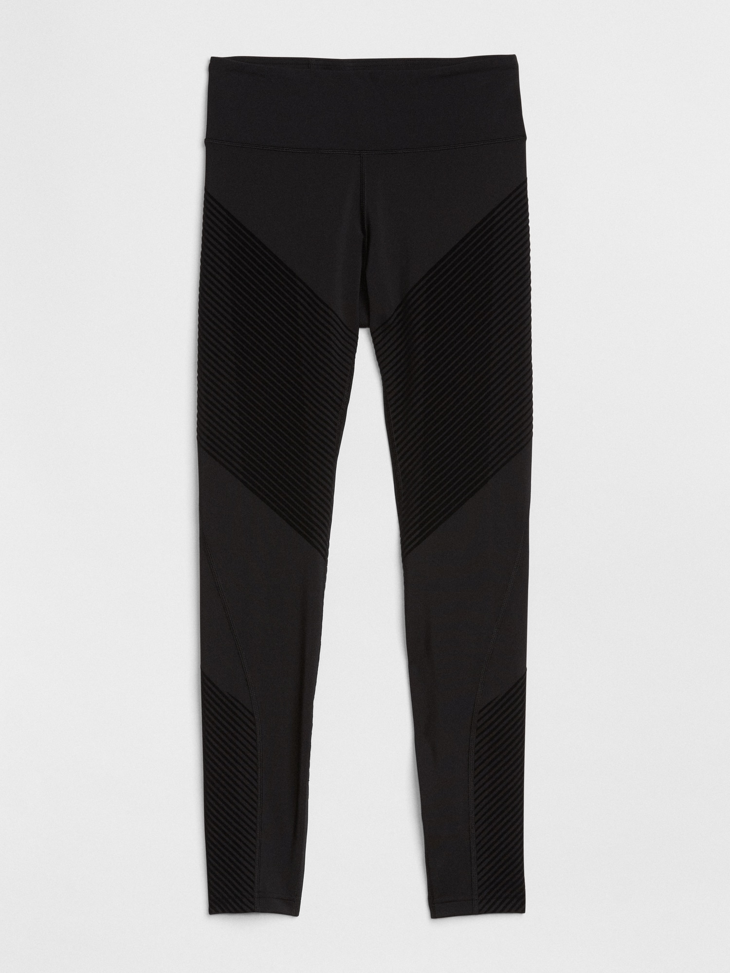 GapFit High Rise Textured Stripe Leggings in Sculpt Compression