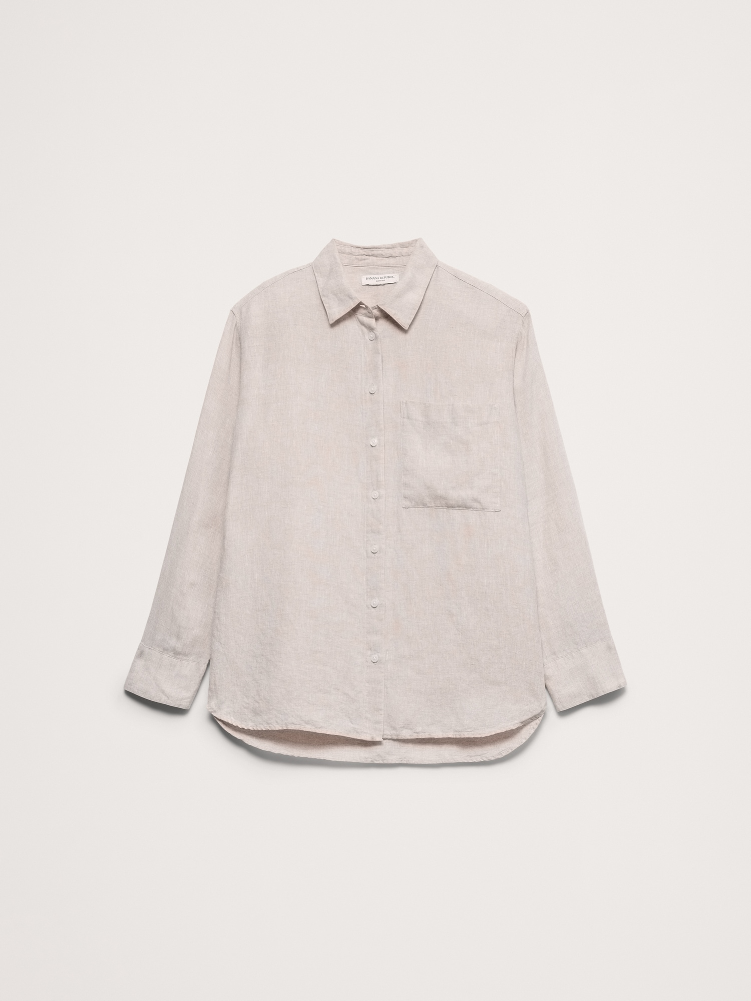 オーバーサイズ リネン シャツ-3