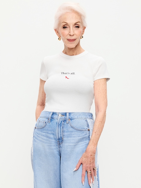 Old Navy x The Devil Wears Prada Snug Crop T-Shirt