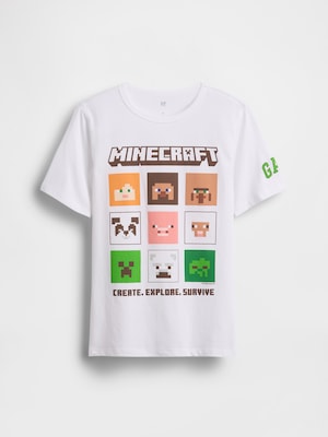 GapKids マインクラフト グラフィックTシャツ
