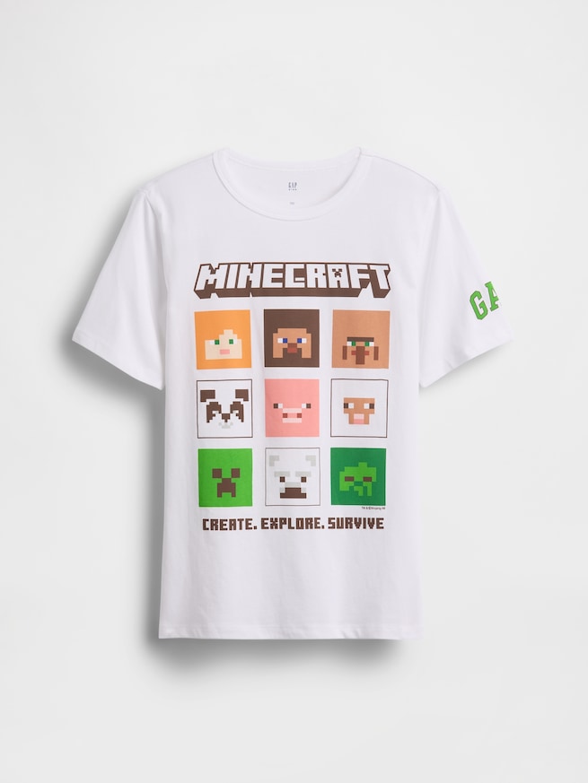 GapKids マインクラフト グラフィックTシャツ-0