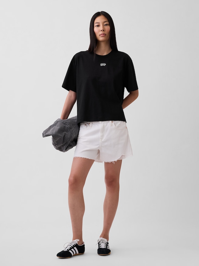 オーバーサイズ GAPロゴ チューニックTシャツ-1