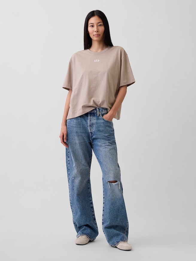 オーバーサイズ GAPロゴ チューニックTシャツ-1