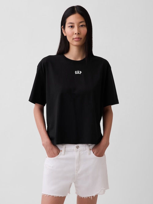 オーバーサイズ GAPロゴ チューニックTシャツ