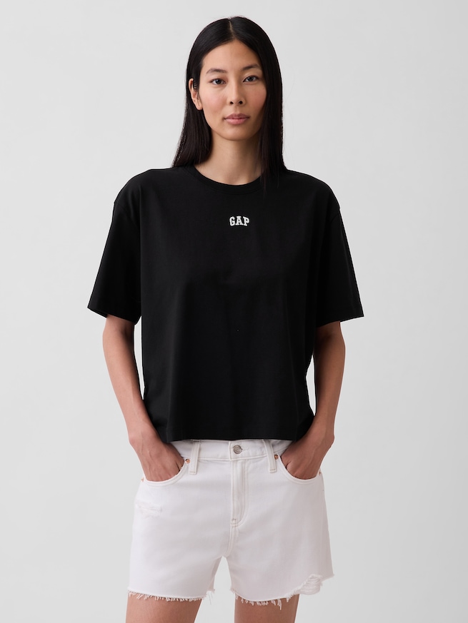 オーバーサイズ GAPロゴ チューニックTシャツ-0