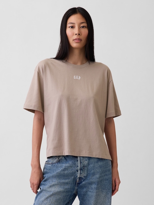 オーバーサイズ GAPロゴ チューニックTシャツ