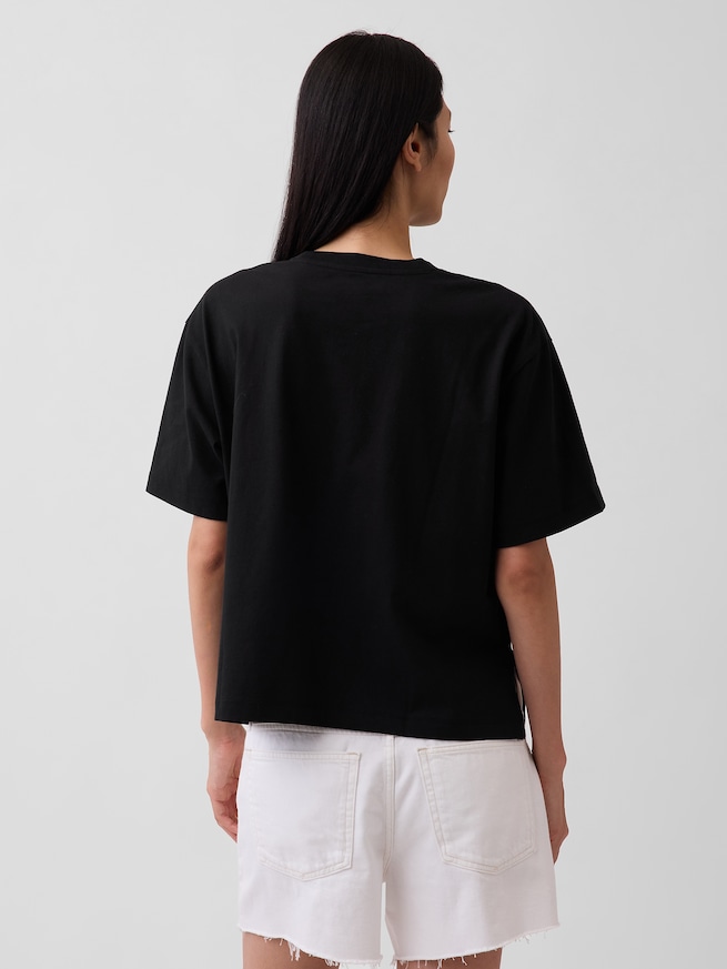 オーバーサイズ GAPロゴ チューニックTシャツ-2