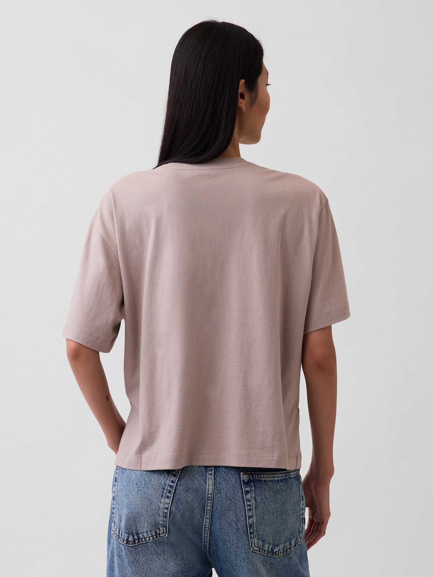 オーバーサイズ GAPロゴ チューニックTシャツ-2