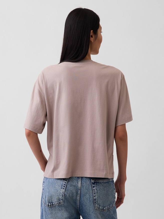 オーバーサイズ GAPロゴ チューニックTシャツ-2