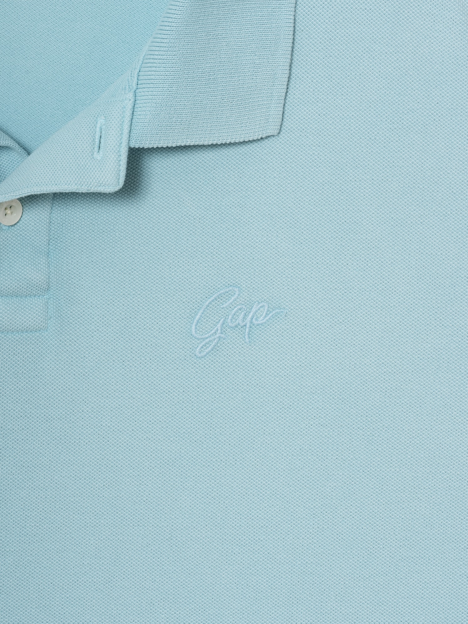 リラックスフィット ピケ クロップド ポロシャツ-3