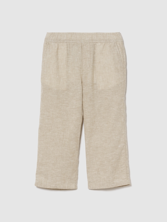 コットンリネン プルオンパンツ (幼児・ベビー)-0