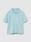 リラックスフィット ピケ クロップド ポロシャツ-0
