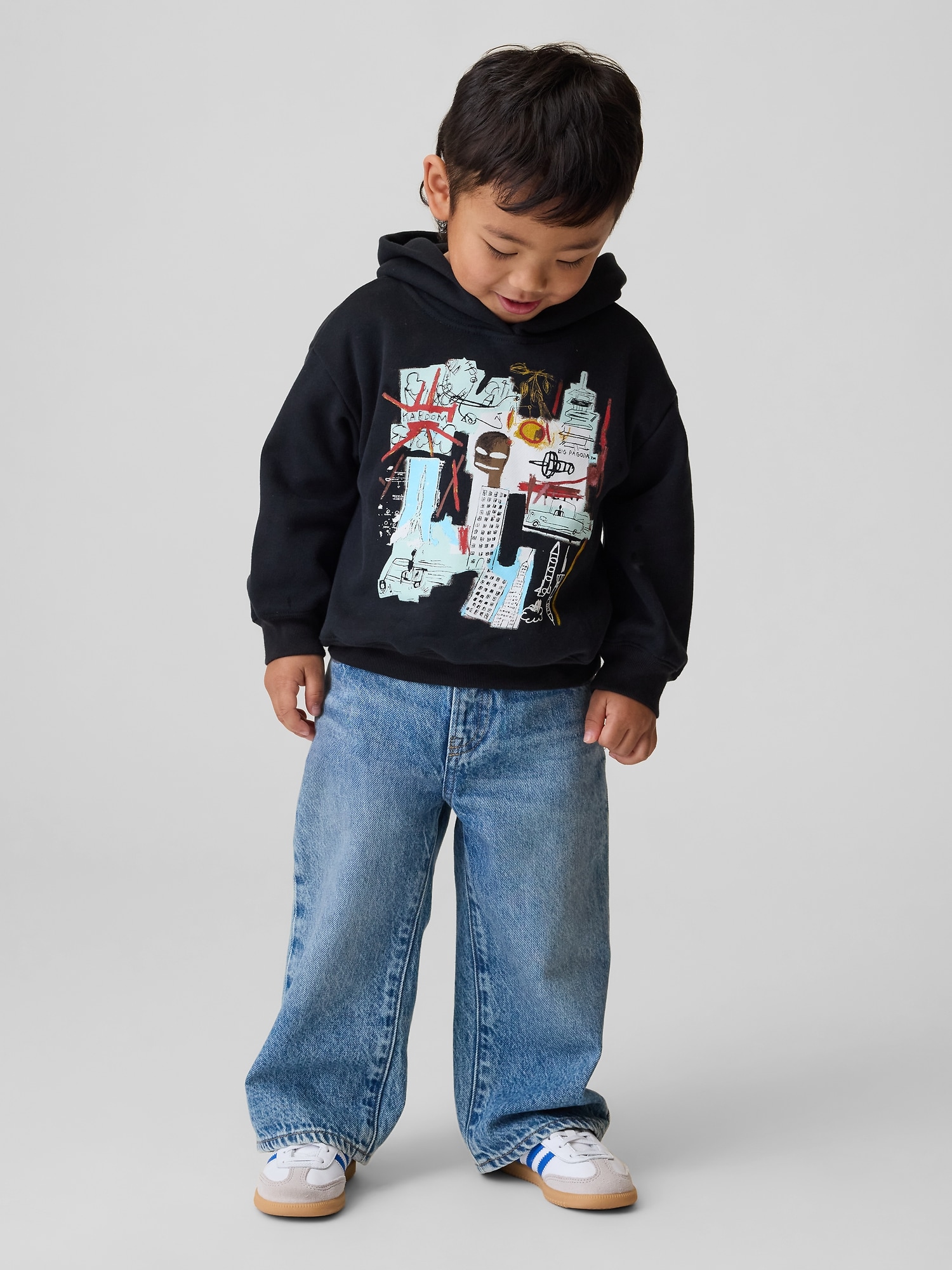 Jean-Michel Basquiat Toddler VintageSoft Hoodie