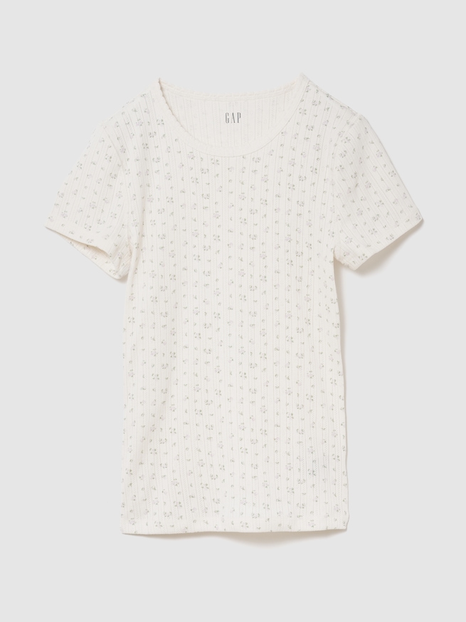 ポインテール クルーネックTシャツ-0