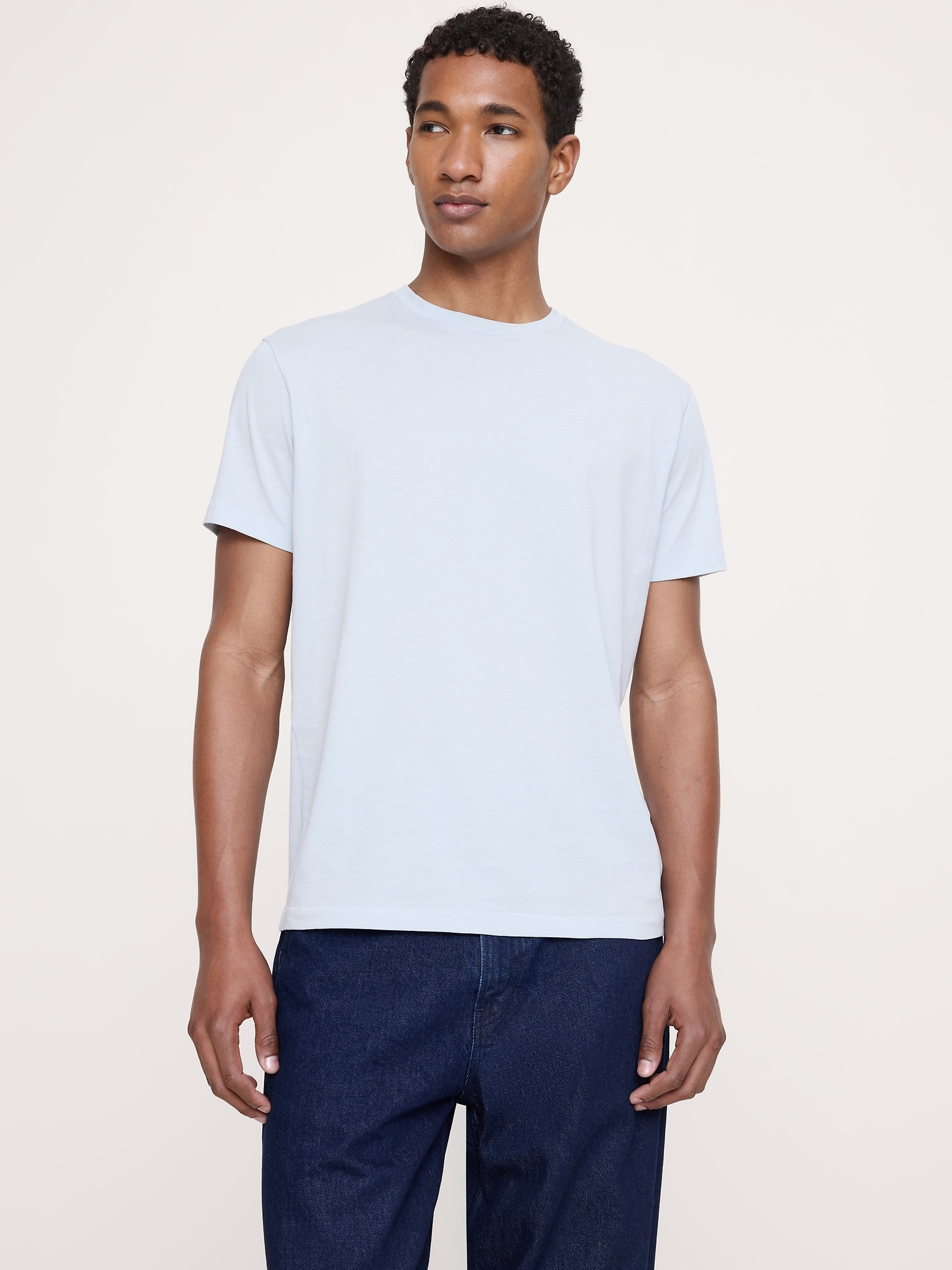 Lightweight Cotton Crew-Neck T-Shirt
