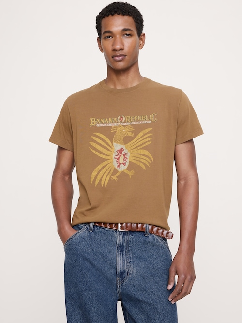 アーカイブ リイシュー コットン グラフィック Tシャツ