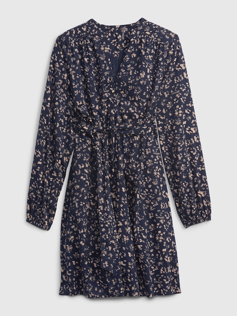 Tie-Belt Print Dress