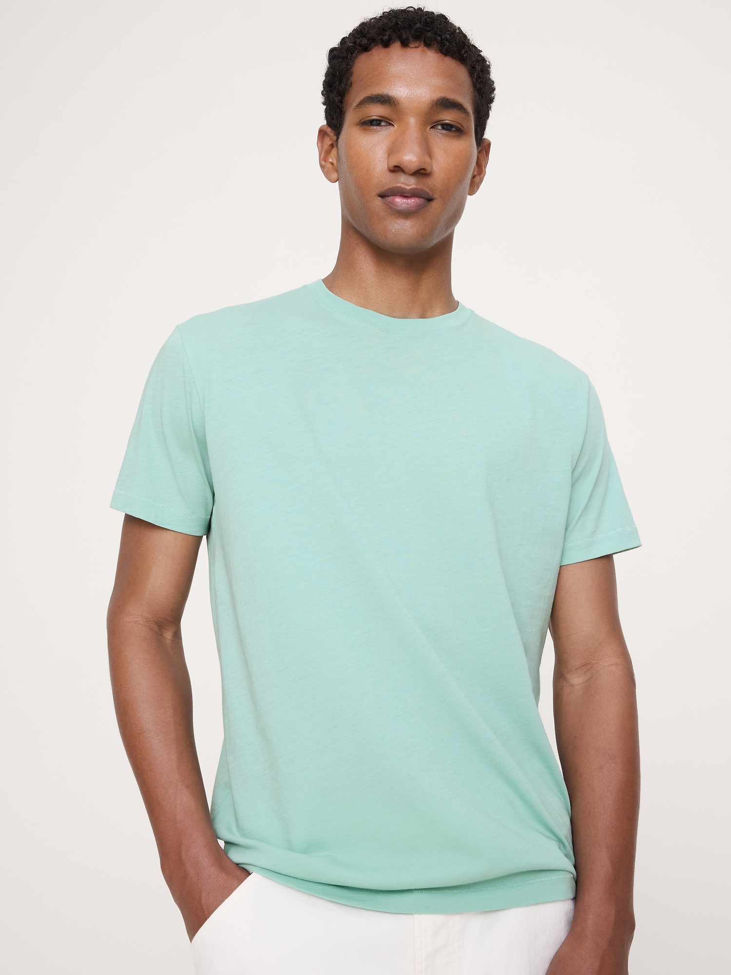 Lightweight Cotton Crew-Neck T-Shirt