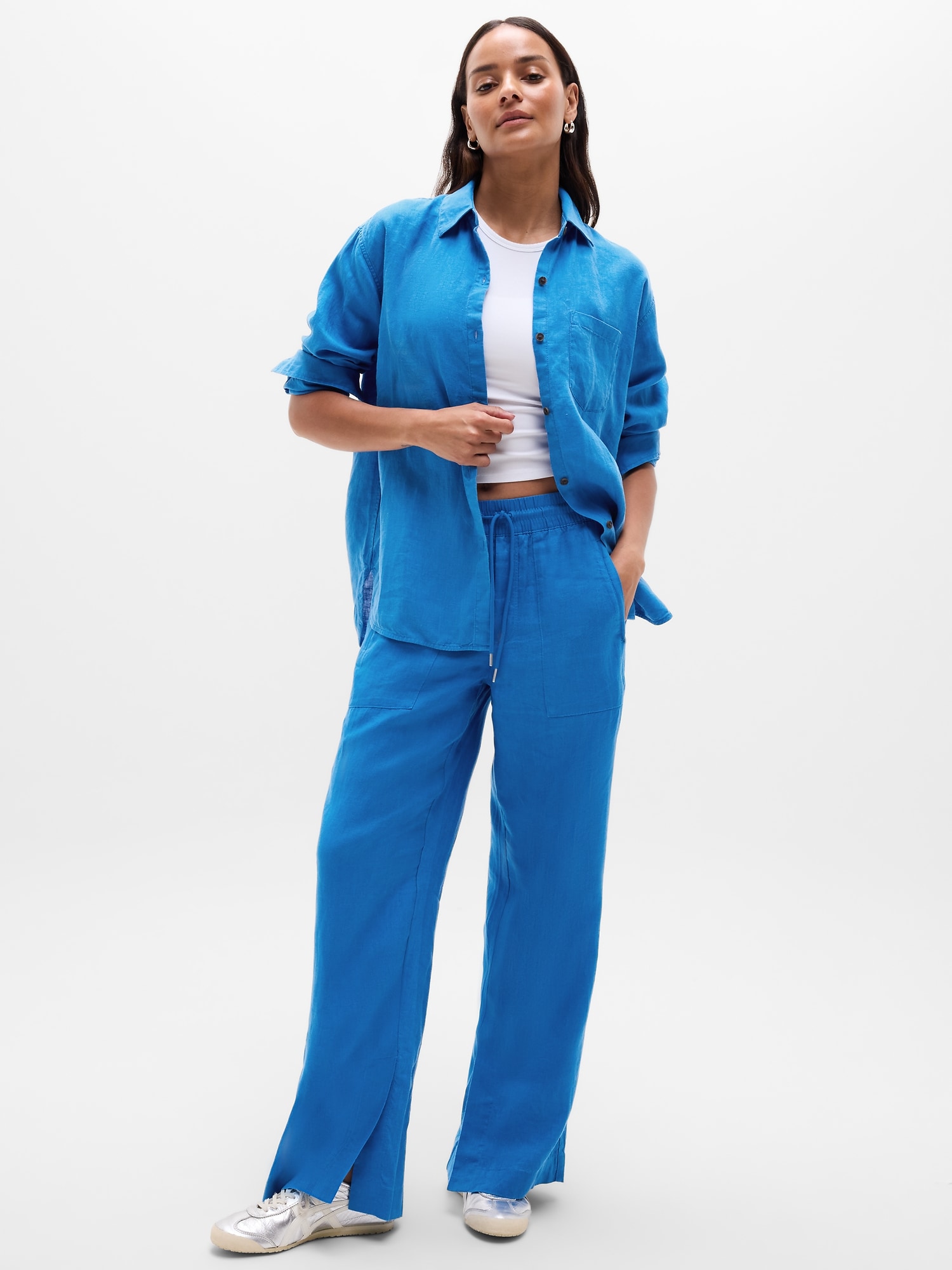 100% Linen Pants | Athleta Canada