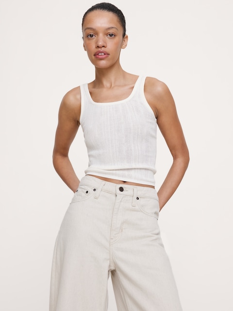 CAMISOLE EN TRICOT FROISSÉ