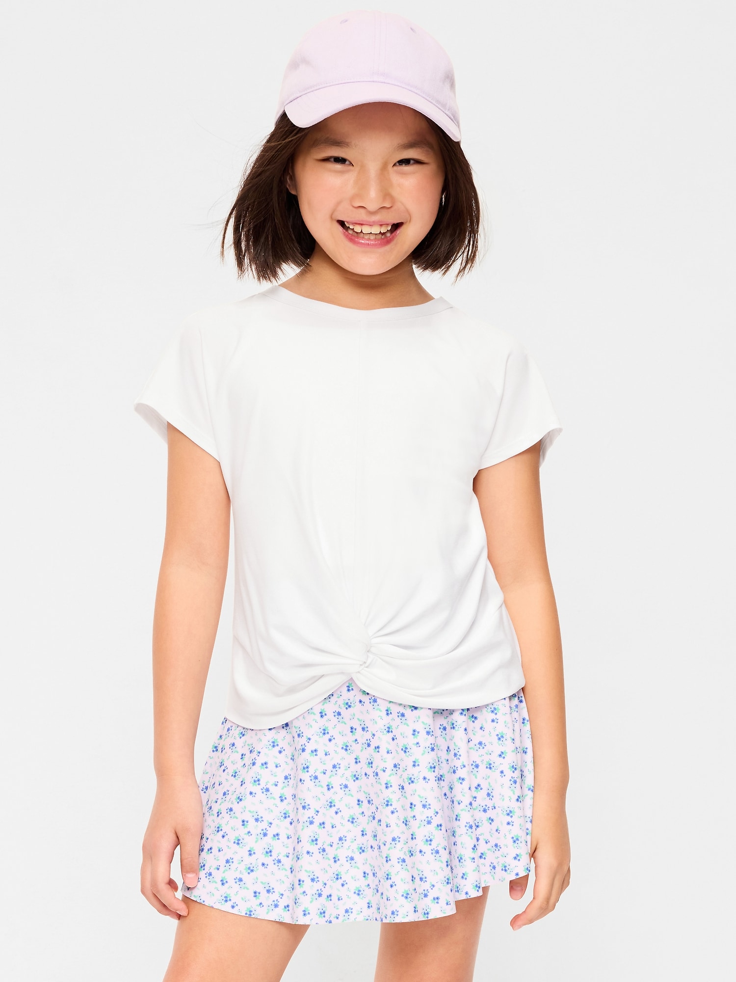 T-SHIRT À MANCHES COURTES ET NŒUD SUR LE DEVANT NUAGESPORT POUR FILLE