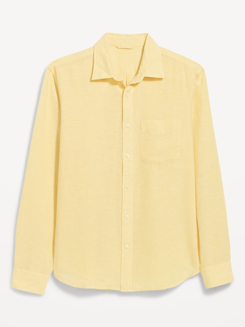 CHEMISE COUPE CLASSIQUE EN MÉLANGE DE LIN